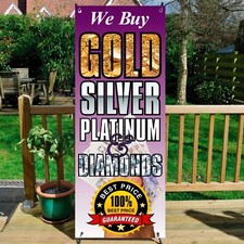 WE BUY GOLD Sign Banner