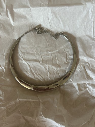 Silver chunky necklace - chunky, from