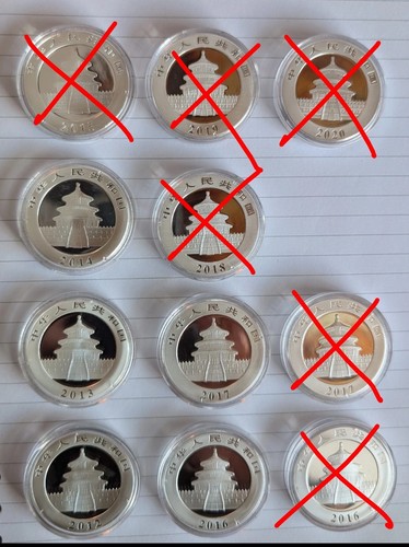1oz 30g silver - coins, panda